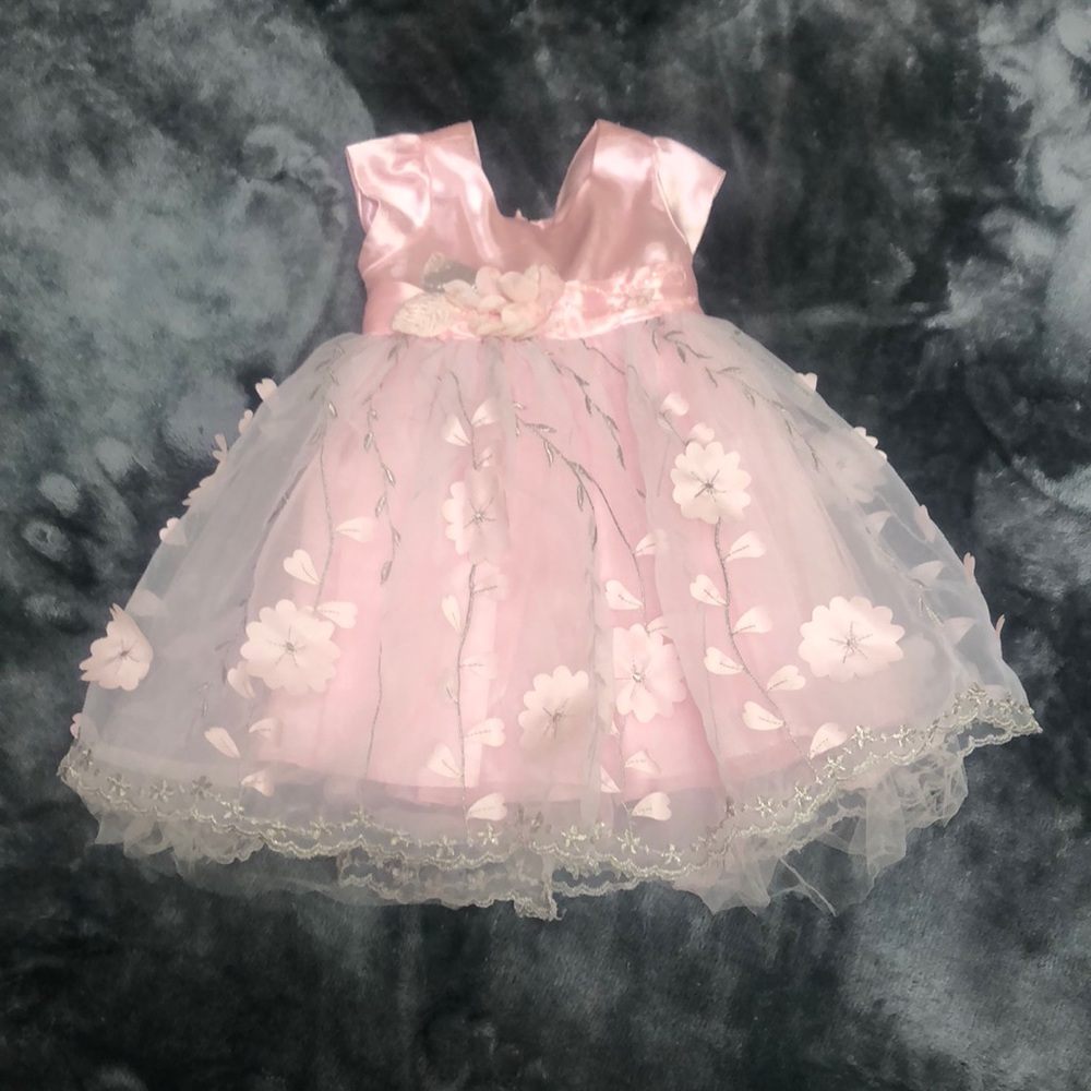 Baby girl pink party dress